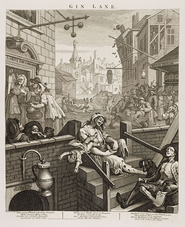 William Hogarth: Gin Lane, 1751
