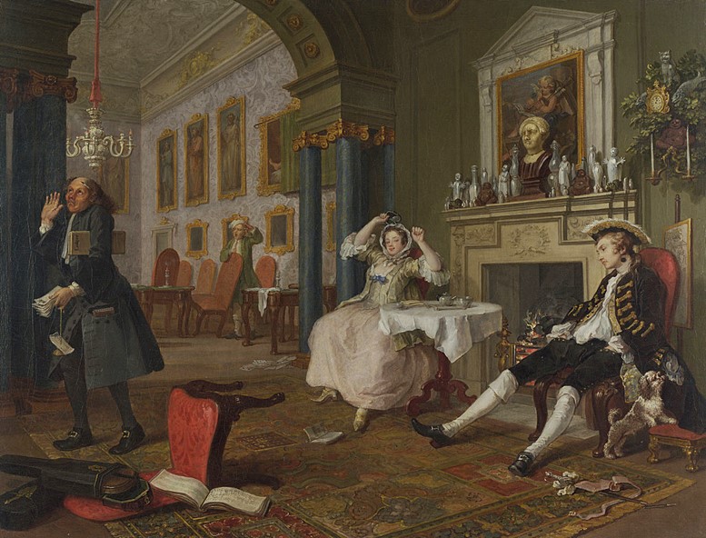 William Hogarth: Marriage à-la-mode, 2 – The Tête à Tête