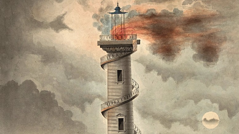 Detail aus: Debenne, Entwurf für einen Leuchtturm, um 1815 (Metropolitan Museum of Art, New York)