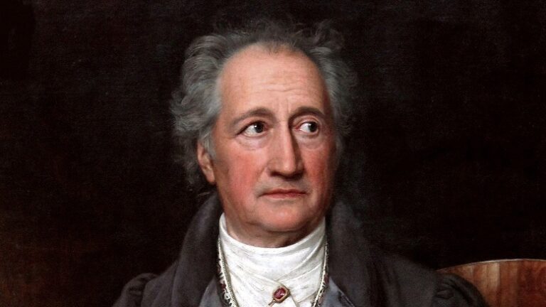 Goethe-Porträt, Gemälde von Joseph Karl Stieler, 1828 (Ausschnitt)