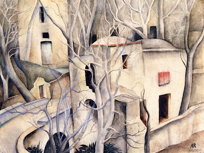 Anita Rée, Weiße Bäume, Positano, 1925