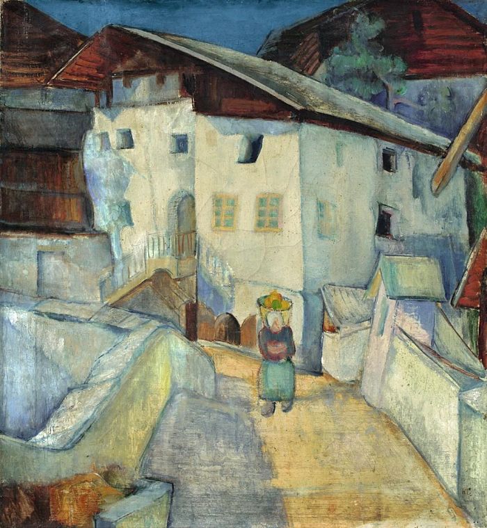 Anita Rée, Haus auf Fels, 1921