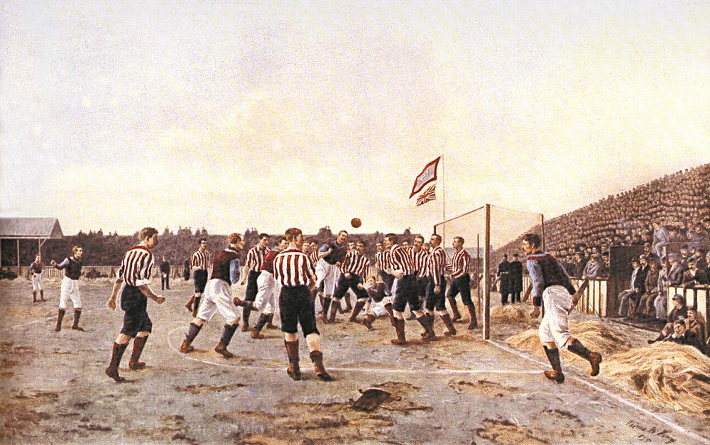Thomas M. M. Hemy: Sunderland gegen Aston Villa 1895 (Wikimedia Comons)