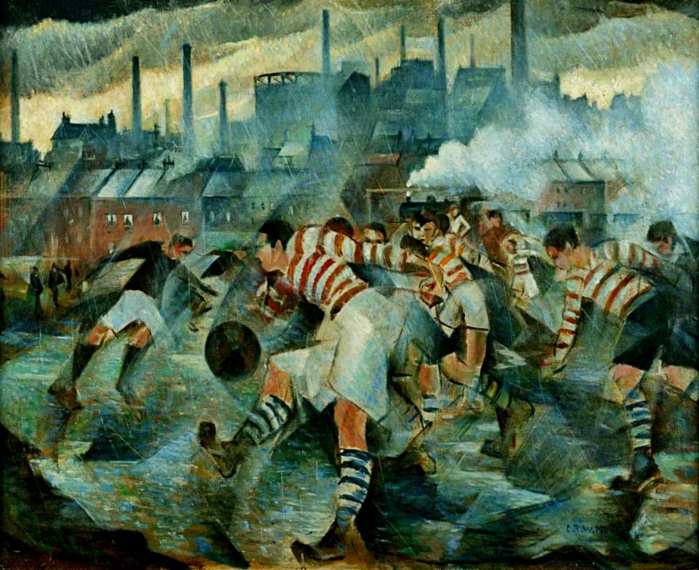 Christopher Richard Wynne Nevinson: Any Wintry Afternoon in England. 1930 (Image courtesy of Manchester Art Gallery)