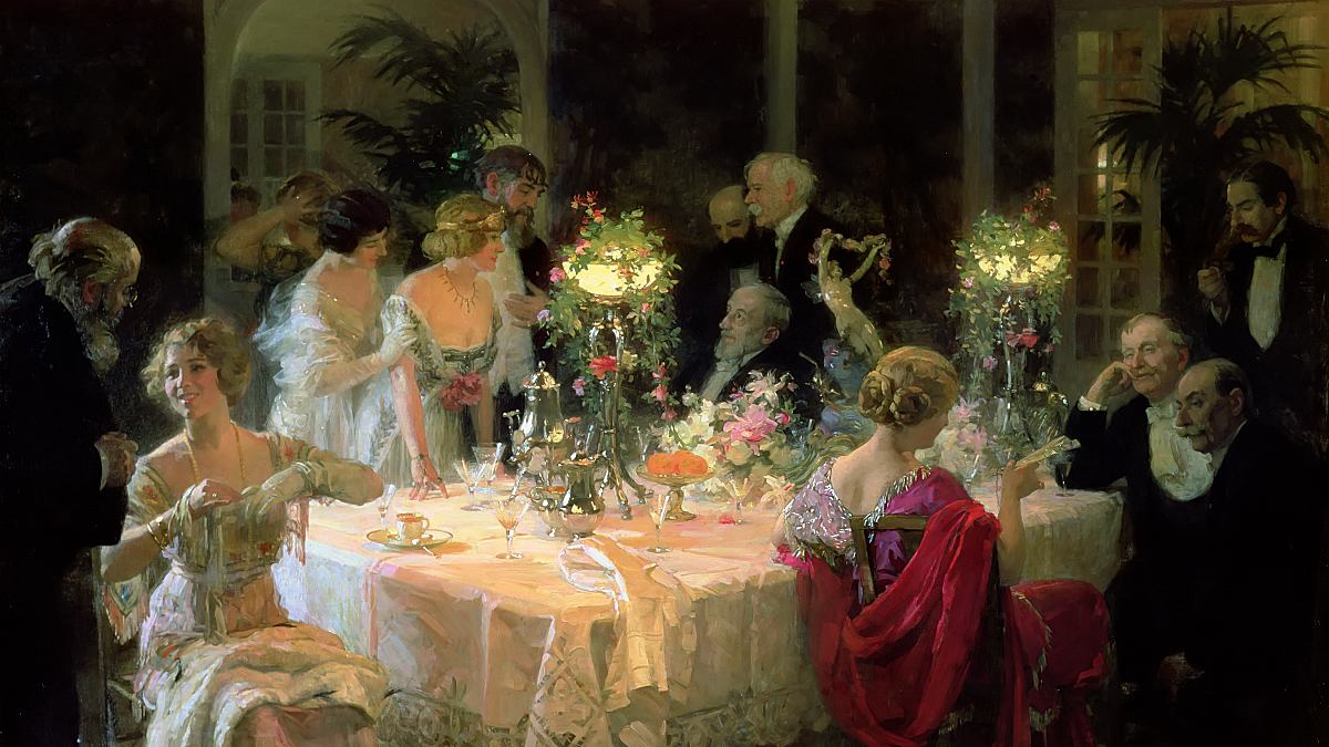 Jules-Alexandre Grün: Fin du souper (1913)