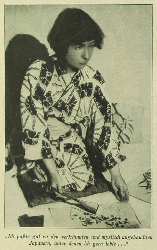 Foto aus einem Beitrag von Alma M. Karlin in der Aprilausgabe 1931 der Berliner Zeitschrift „Scherl’s Magazin“