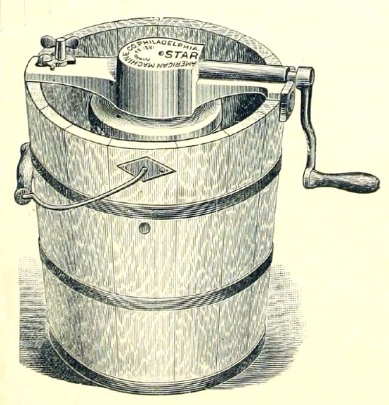Eismaschine der American Machine Co. Philadelphia, Abbildung aus dem Verkaufskatalog 1891
