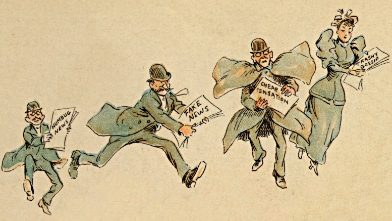 Detail aus einer Karikatur in der Zeitschrift „Puck“, 7.3.1894