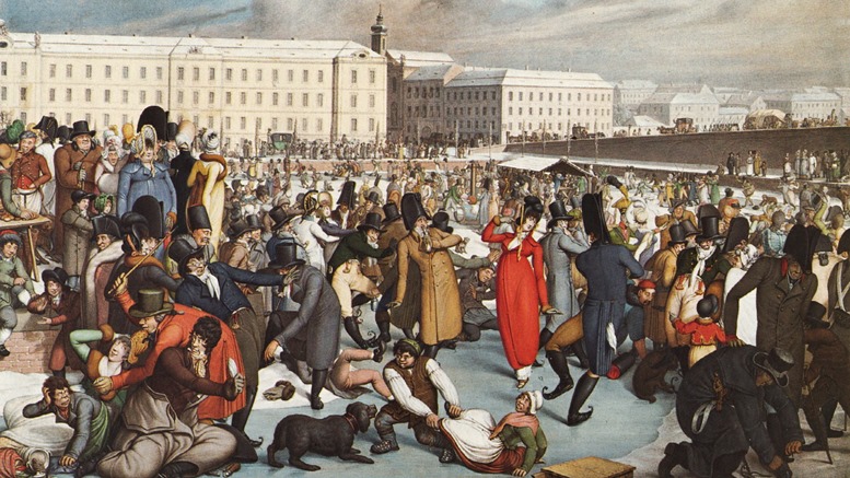 Georg Emanuel Opiz: Der Eislaufplatz beim Stubentor (1805)