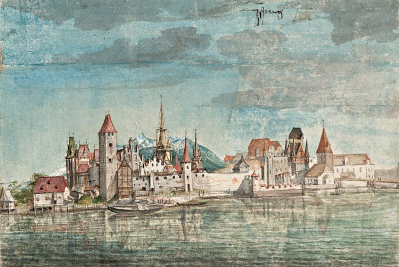 Albrecht Dürer: Innsbruck von Norden (um 1495)