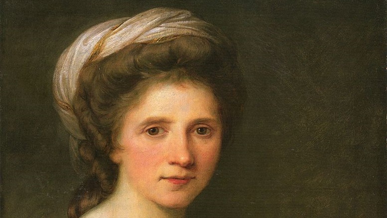 Angelika Kauffmann, Selbstporträt (Ausschnitt), 1784