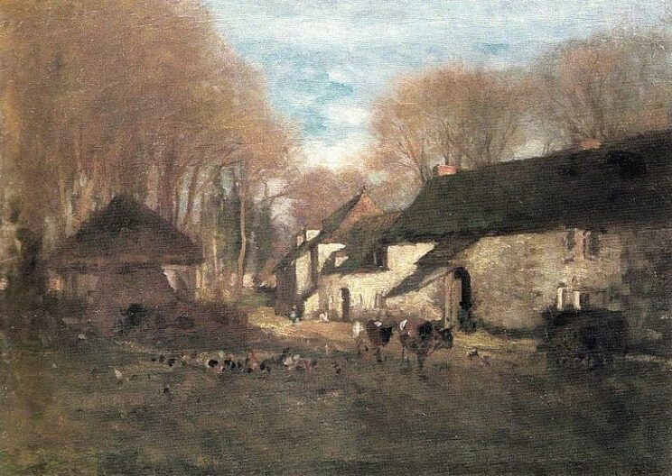 Nicolae Grigorescu: Bauernhof in Barbizon. Um 1864–1869. Wikimedia Commons