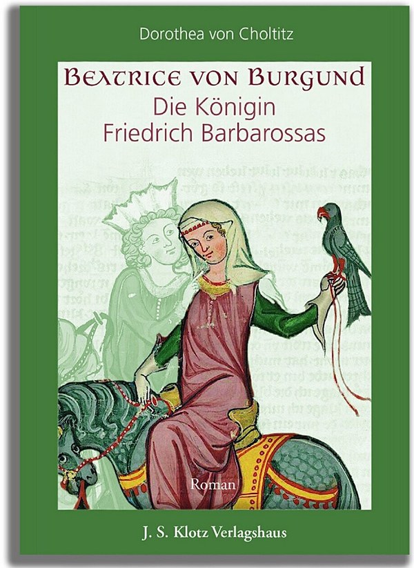 Es gibt keine zeitgenössischen Porträts der Beatrix von Burgund. Als Titelbild für das Buch hat der Verlag das (für seinen Zweck bearbeitete) Autorbild des Minnesängers Wernher von Teufen aus der im 14. Jahrhundert entstandenen Manessischen Liederhandschrift gewählt.