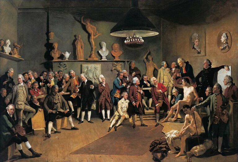 Johann Zoffany, The Academicians of the Royal Academy, 1771/1772