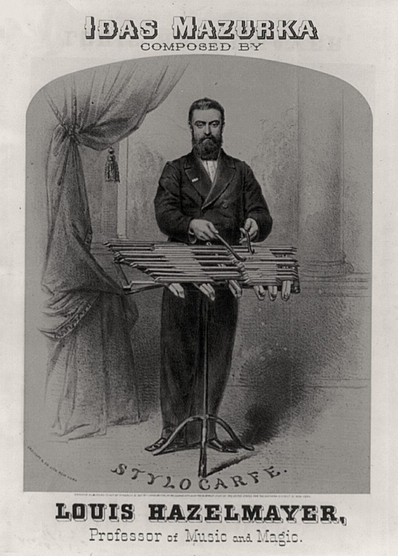 Notentitelblatt, um 1868. Library of Congress Prints and Photographs Division Washington, D.C. Im englischsprachigen Raum wurde Haselmayers Name häufig „Hazelmayer“ oder „Haslemayer“ geschrieben.