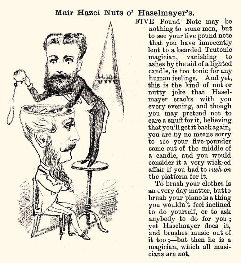 Beitrag über Ludwig Haselmayer im „Sydney Punch“ (27.2.1874, S. 8)