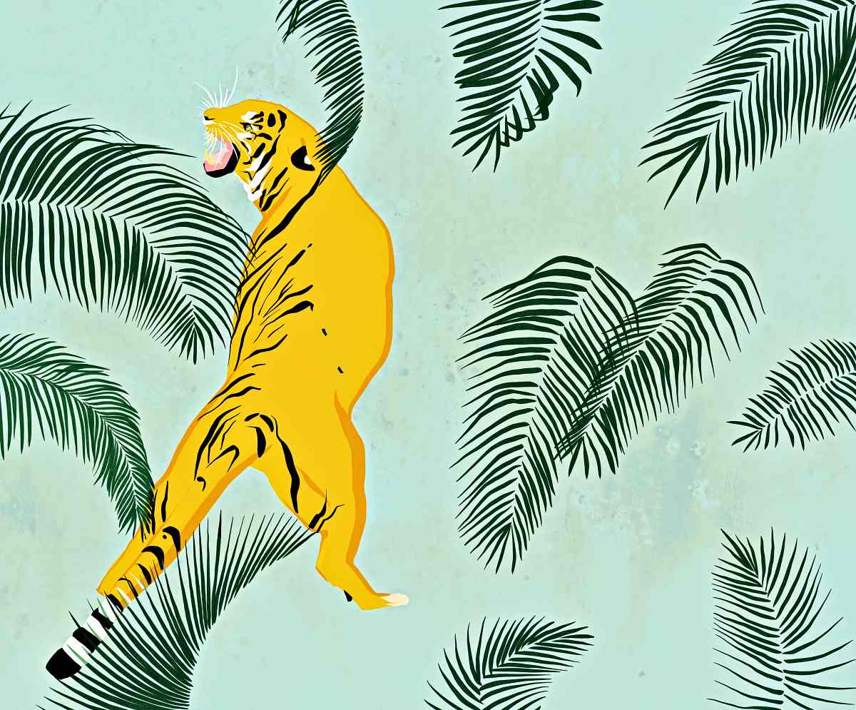 Illustration von Paloma Tarrío Alves für die im Steidl Verlag erschienene Neuausgabe von Rudyard Kiplings „Dschungelbuch“