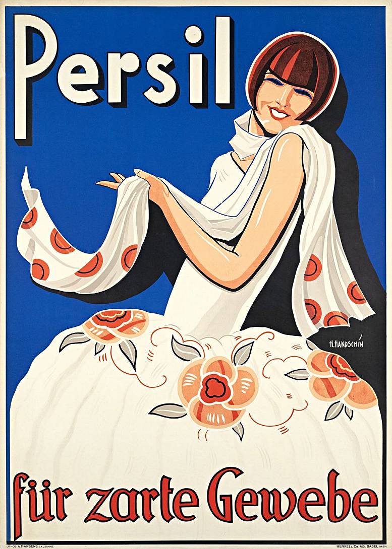 Johannes Handschin: Plakatwerbung für Persil, 1929.