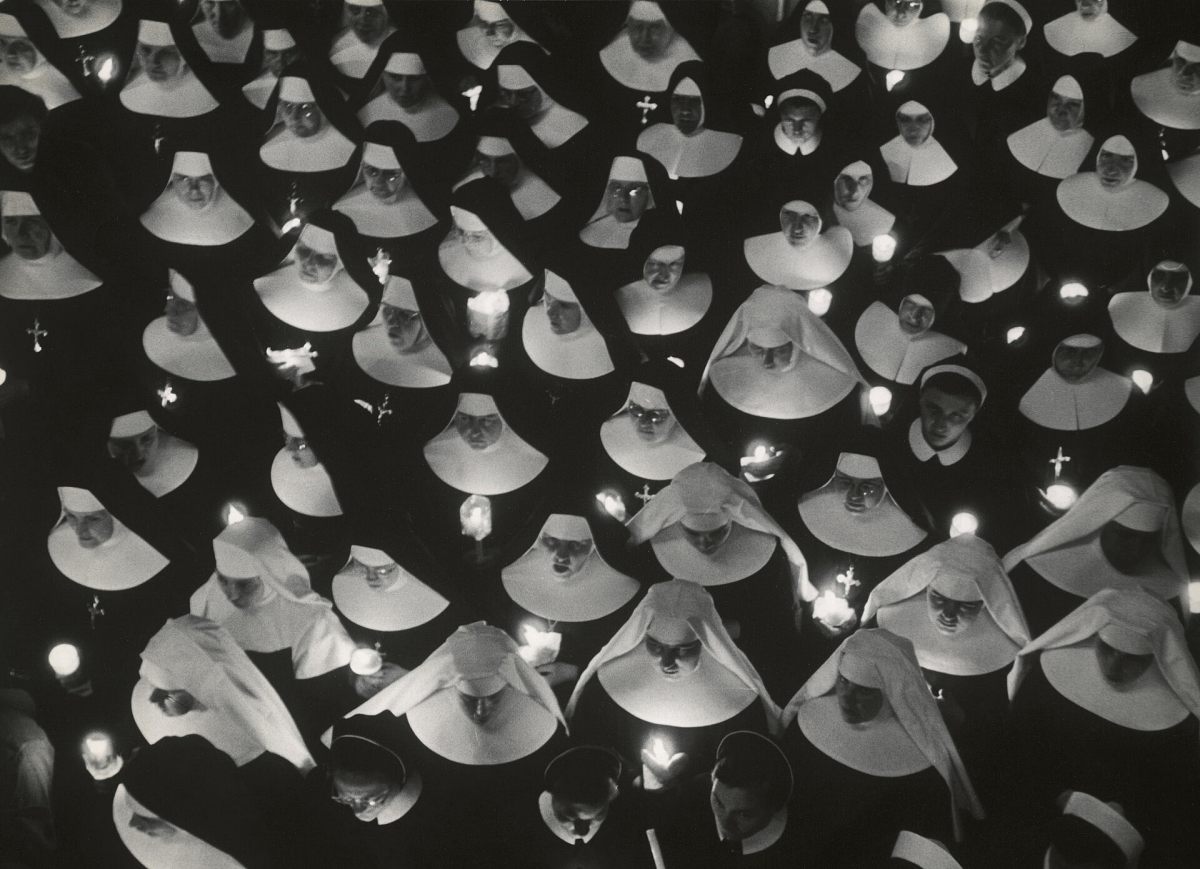 Yoichi Okamoto: Lichtermeer beim Katholikentag auf dem Wiener Heldenplatz, 10.9.1952