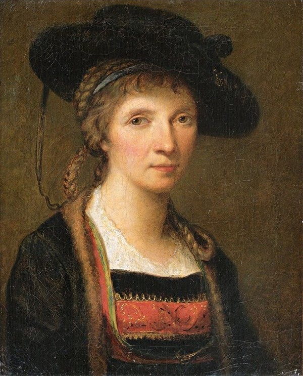 Angelika Kauffmann, Selbstporträt in Bregenzerwälder Tracht, 1781