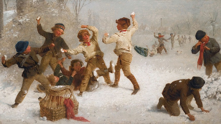 John Morgan (1822–1885): Snowballing, 1865 (Wikimedia Commons)