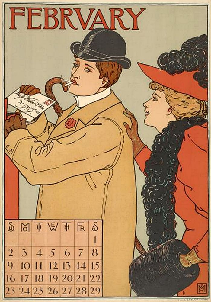 Februar-Kalenderblatt