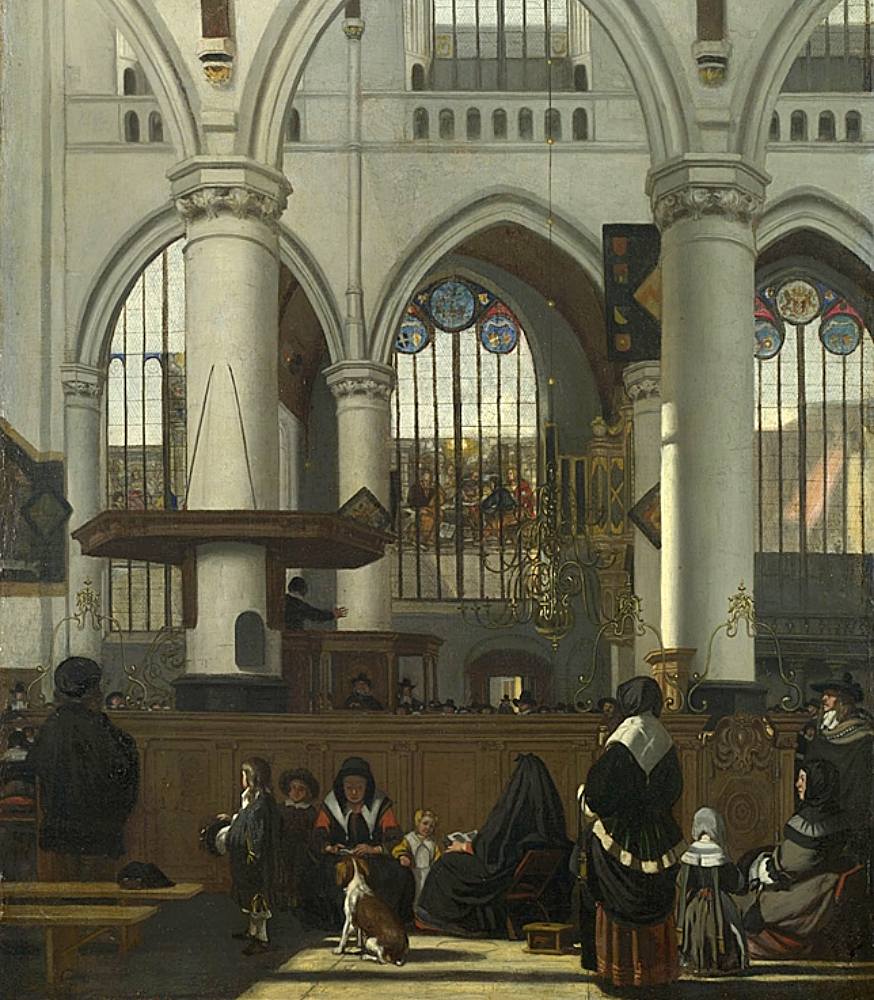 Emanuel de Witte: Innenraum der Oude Kerk in Amsterdam. Um 1660 (National Gallery, London)