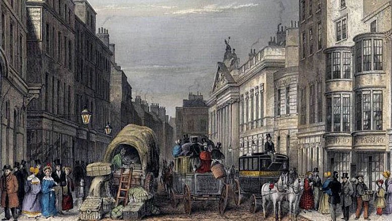 Thomas Hosmer Shepherd: London, Leadenhall Street. 1837