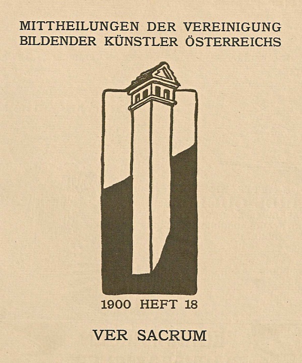 Titelblatt jener Ausgabe von „Ver sacrum“, die zur Gänze den „Wiener Rauchfängen“ von Charlotte Andri-Hampel gewidmet ist