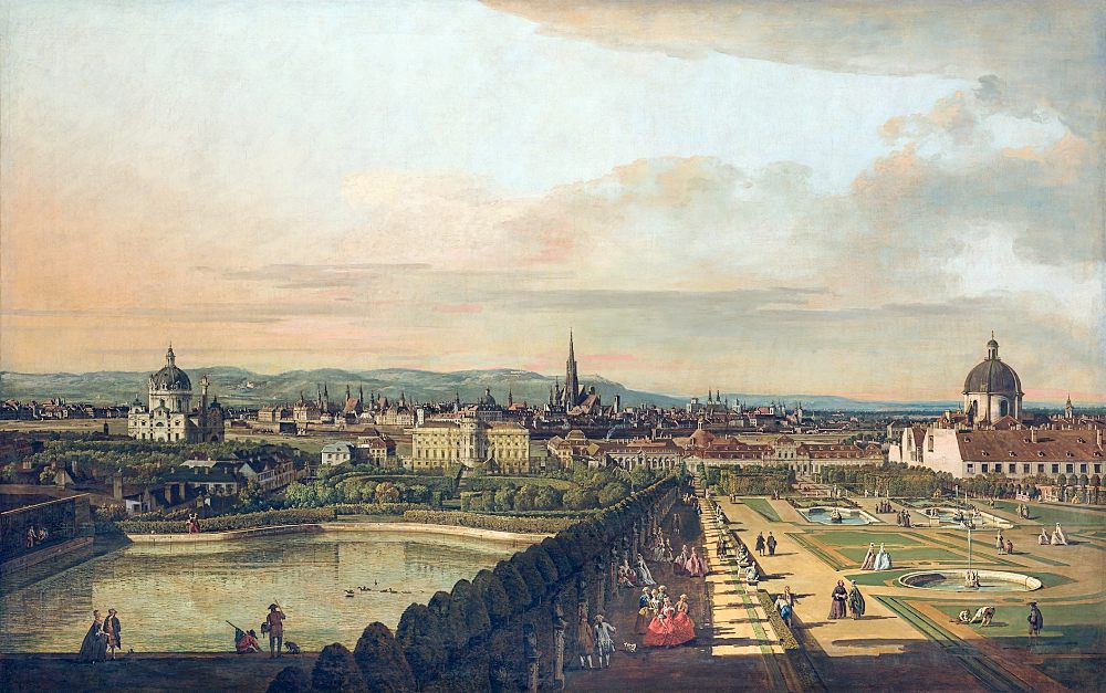 Bernardo Bellotto: Wien vom Belvedere ausgesehen. 1759/60 (Kunsthistorisches Museum, Wien, © KHM-Museumsverband)