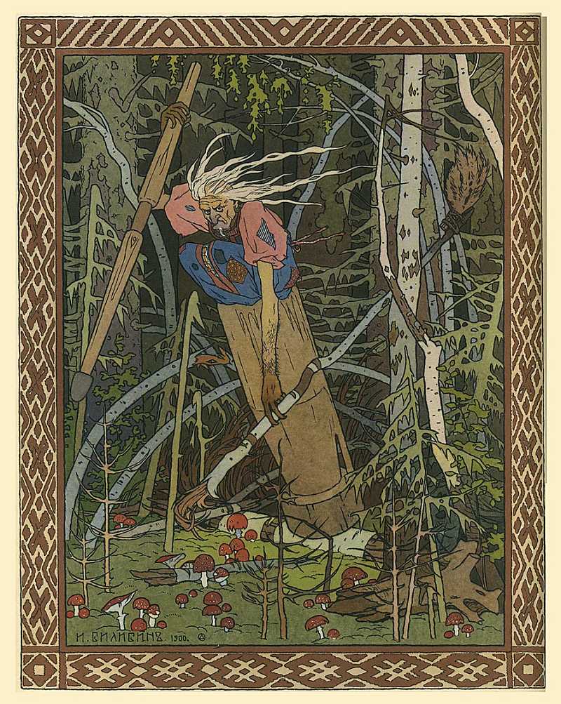 Iwan Bilibin: Illustration zum Märchen „Wassilissa, die Wunderschöne“, 1902