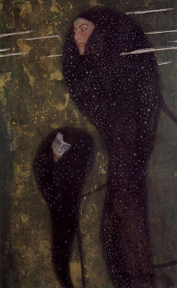 Meerjungfrauen in der Darstellung von Gustav Klimt, um 1899